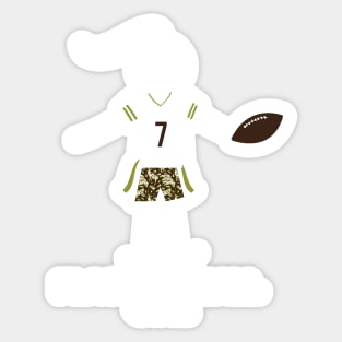 Funny Womens Flag Football Girl Sticker